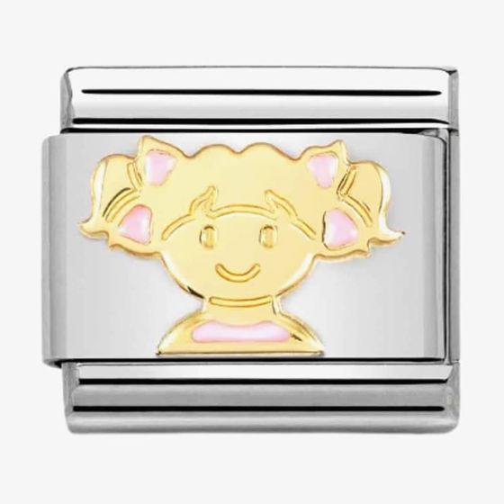 Nomination CLASSIC Composable Pink Enamel Girl Charm 030272/66