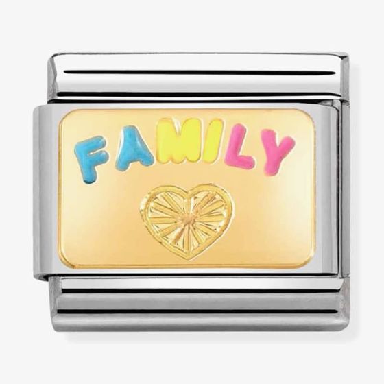 Nomination CLASSIC Composable Gold Family with Heart Charm 030284/57
