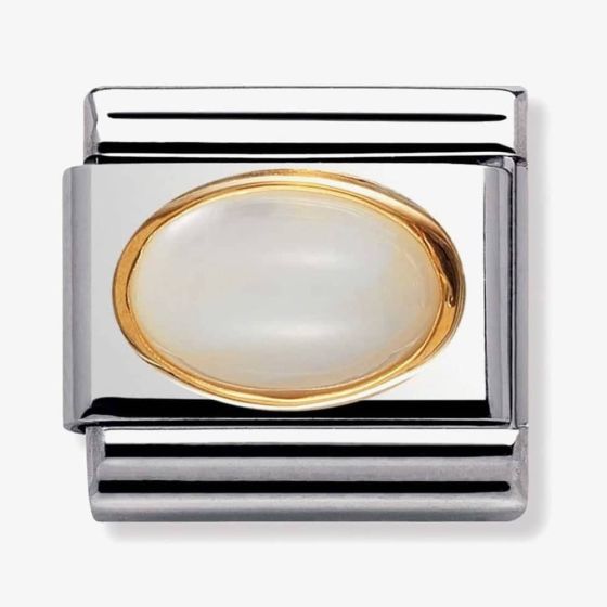 Nomination CLASSIC Gold Oval Stones Mother Of Pearl Charm 030502/12