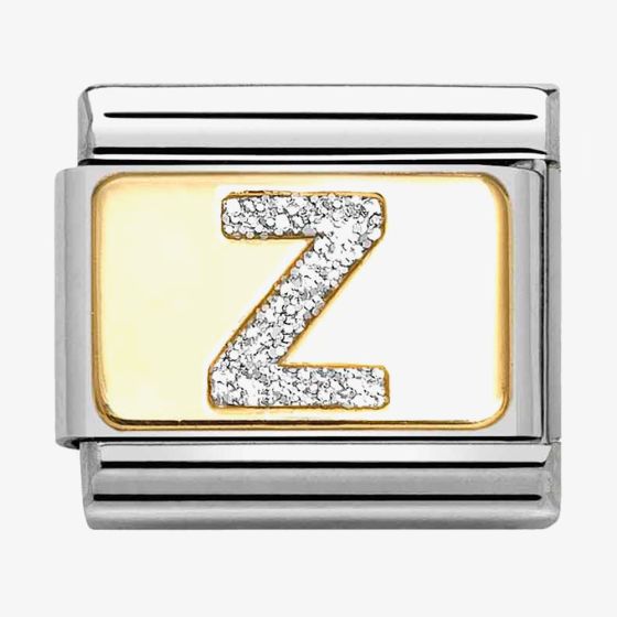 Nomination CLASSIC Silver Glitter Letter Z Charm 030291/26