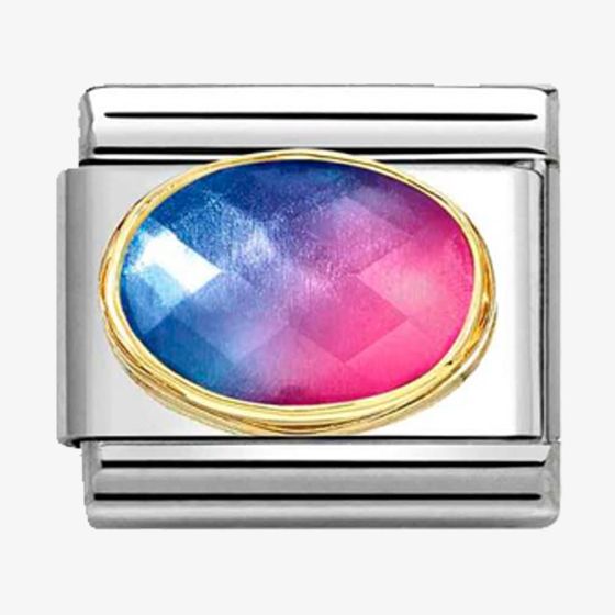 Nomination CLASSIC Blue & Fuschia Gradient Faceted Stone Charm 030612/036