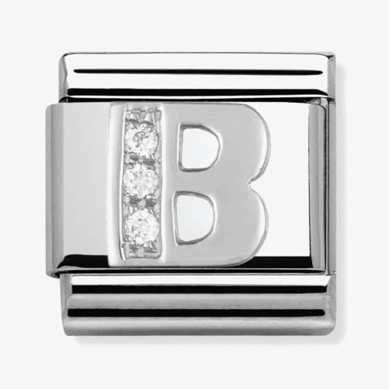 Nomination CLASSIC Silvershine Letter B Charm 330301/02