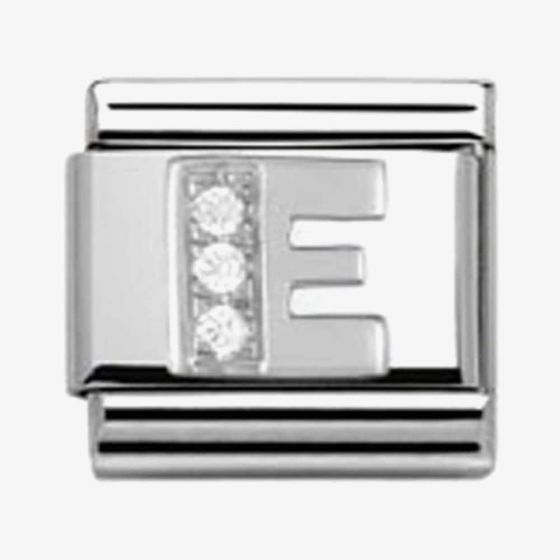 Nomination CLASSIC Silvershine  Letter E Charm 330301/05