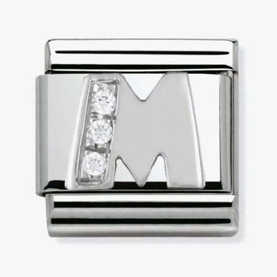 Nomination CLASSIC Silvershine Letter M Charm 330301/13