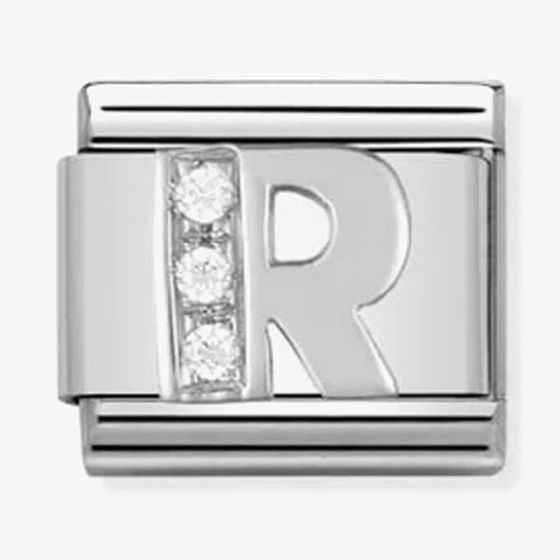 Nomination CLASSIC Silvershine Letter R Charm 330301/18
