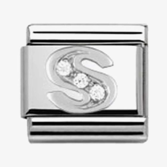 Nomination CLASSIC Silvershine  Letter S Charm 330301/19