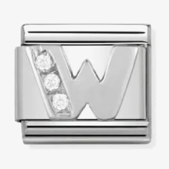 Nomination CLASSIC Silvershine Letter W Charm 330301/23