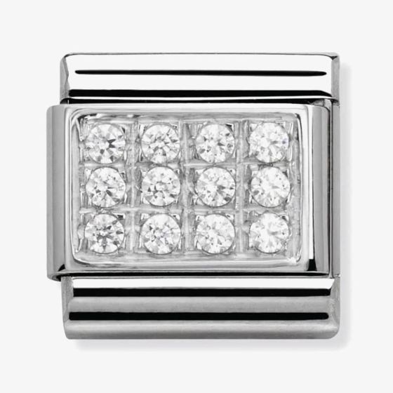 Nomination CLASSIC Silvershine Pavé White CZ Charm 330307/01
