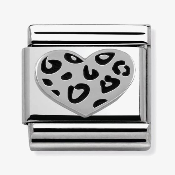 Nomination CLASSIC Silvershine Valentine Leopard Heart 330101/05