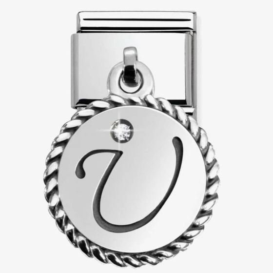 Nomination CLASSIC Silvershine Alphabet Letters U Charm 331809/21