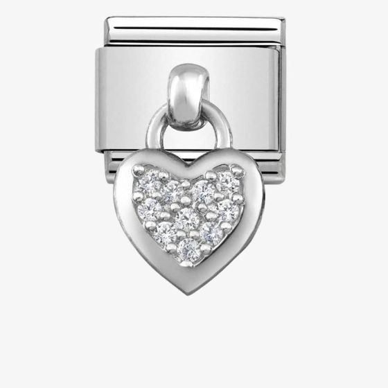 Nomination CLASSIC Silvershine Cubic Zirconia Heart Charm 331800/01