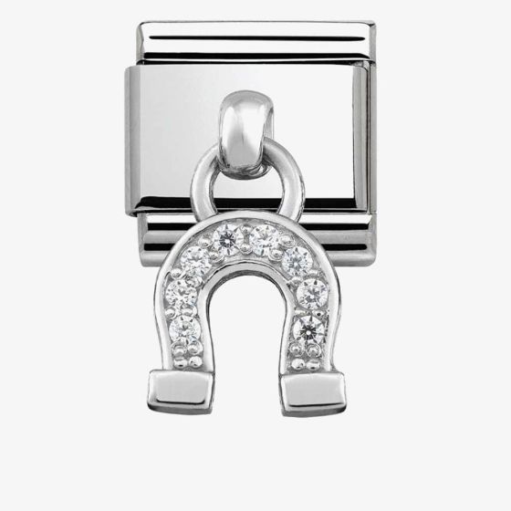 Nomination CLASSIC Silvershine Cubic Zirconia Horseshoe Charm 331800/03