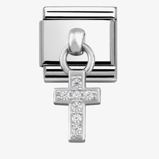 Nomination CLASSIC Silvershine Cubic Zirconia Cross Charm 331800/04