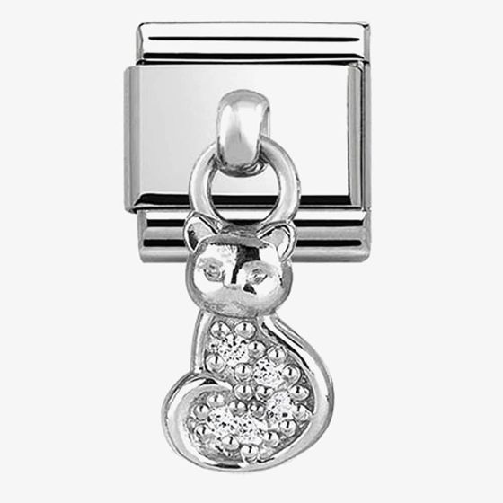 Nomination CLASSIC Silvershine Cat Dropper Charm 331800/18