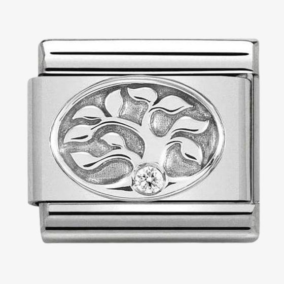 Nomination CLASSIC Silver Cubic Zirconia Tree of Life Charm 330311/10