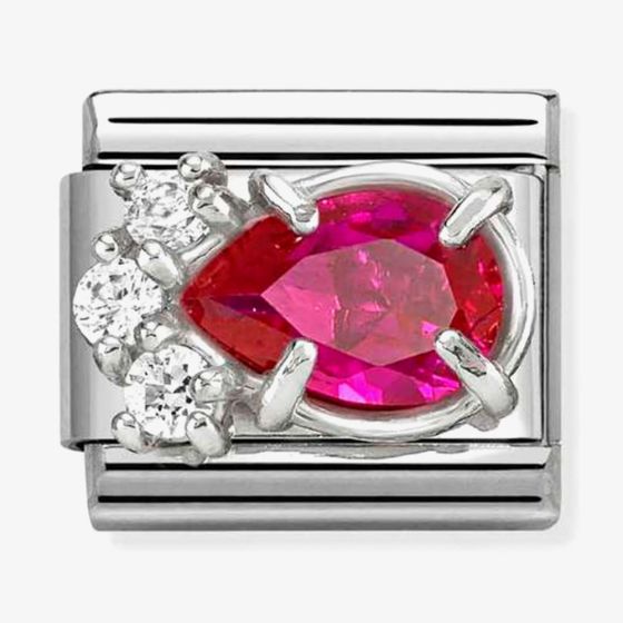 Nomination Classic Red Cubic Zirconia Teardrop Charm 330329/02