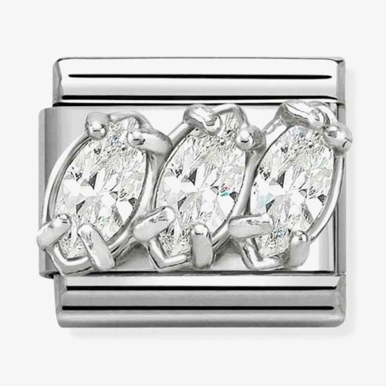 Nomination Classic Sparkling Three Stone Charm 330329/05