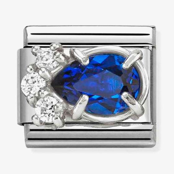 Nomination Classic Blue Cubic Zirconia Teardrop Charm 330329/06