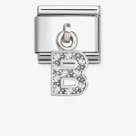 Nomination Silvershine Sparkling Letter B Charm 331818/02