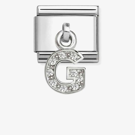 Nomination Silvershine Sparkling Letter G Charm 331818/07
