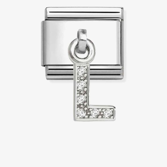 Nomination Silvershine Sparkling Letter L Charm 331818/12