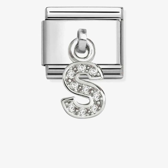 Nomination Silvershine Sparkling Letter S Charm 331818/19