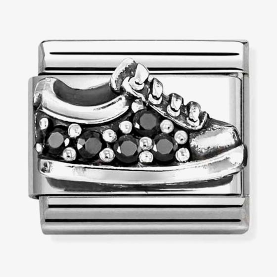 Nomination Classic Black Cubic Zirconia Sneaker Charm 330327/18