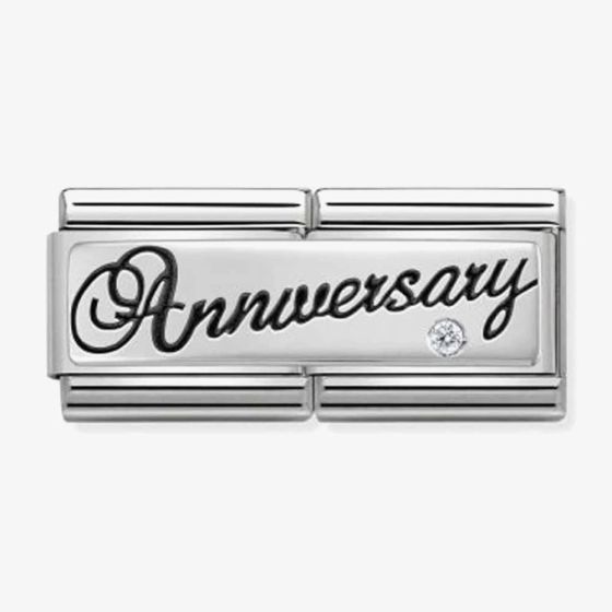 Nomination CLASSIC Silvershine Double Link Anniversary Charm 330730/03