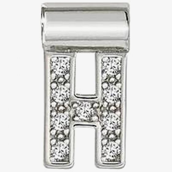 Nomination SeiMia Silver Cubic Zirconia Letter H Pendant 147115/008