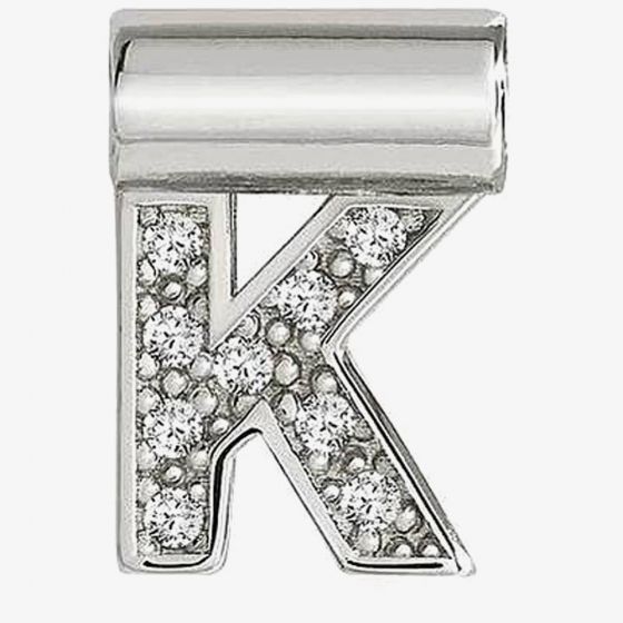 Nomination SeiMia Silver Cubic Zirconia Letter K Pendant 147115/011