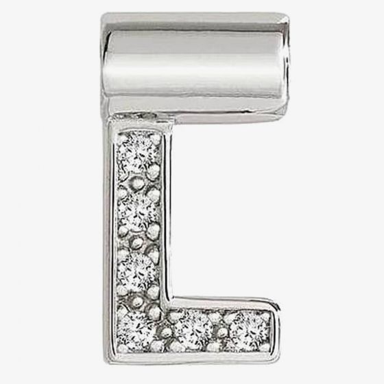 Nomination SeiMia Silver Cubic Zirconia Letter L Pendant 147115/012