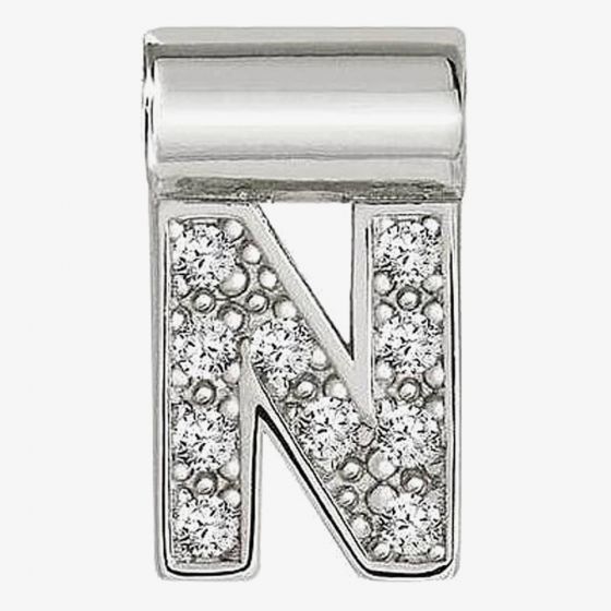 Nomination SeiMia Silver Cubic Zirconia Letter N Pendant 147115/014