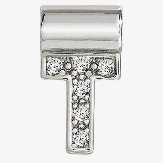 Nomination SeiMia Silver Cubic Zirconia Letter T Pendant 147115/020