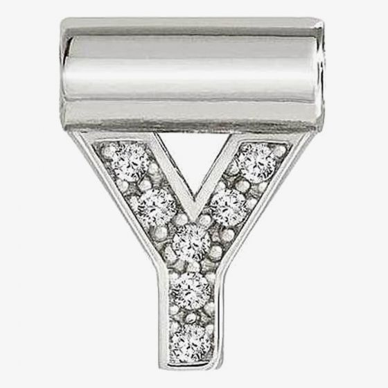 Nomination SeiMia Silver Cubic Zirconia Letter Y Pendant 147115/025