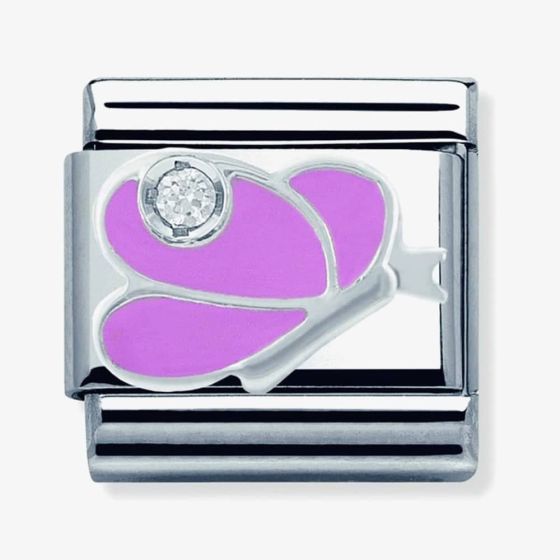 Nomination CLASSIC Silvershine Pink Butterfly Charm 330305/07