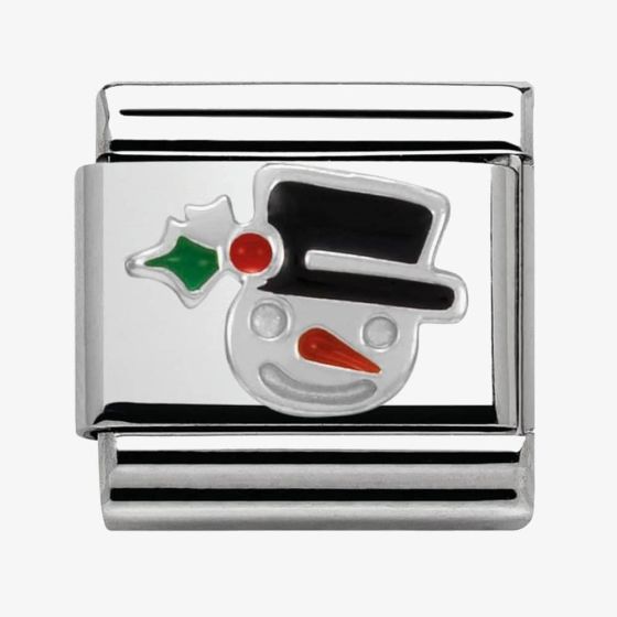 Nomination CLASSIC Silvershine Christmas Snowman Charm 330204/11