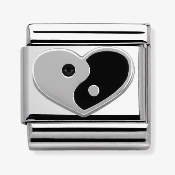 Nomination CLASSIC Silvershine Valentine Yin Yang Heart 330202/20