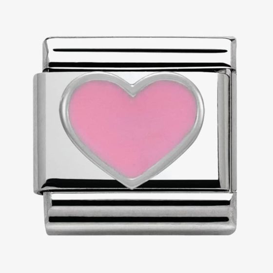 Nomination CLASSIC Silvershine Honolulu Pink Heart Charm 330202/18