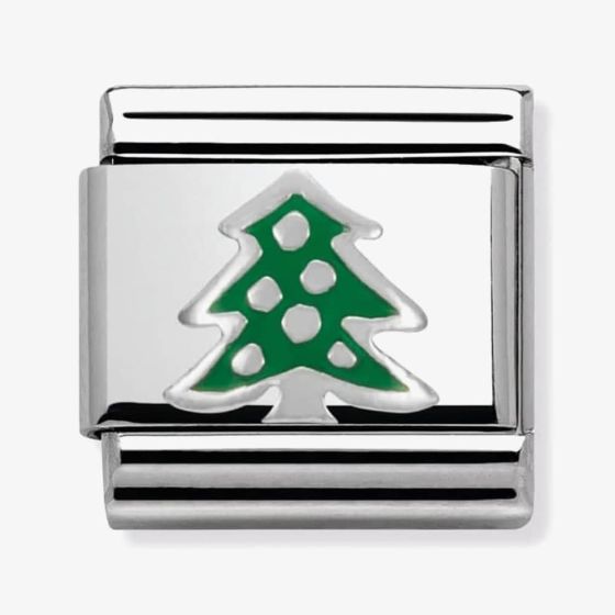 Nomination CLASSIC Silvershine Christmas Tree Charm 330204/08