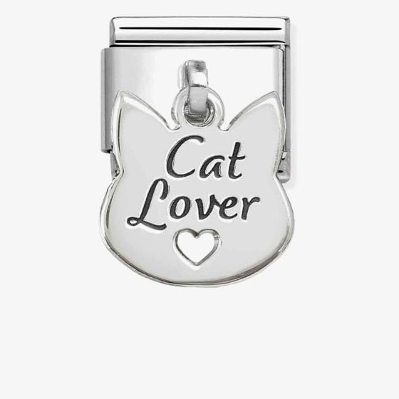 Nomination Classic Plates Cat Lover Dropper Charm 331811/14