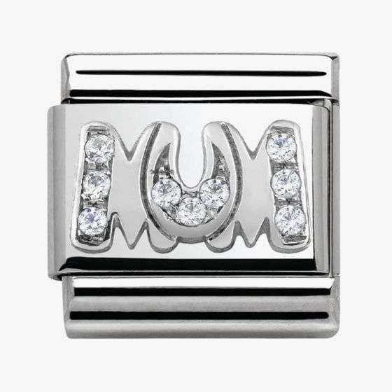 Nomination CLASSIC Silvershine My Family Cubic Zirconia Mum Charm 330316/08