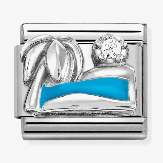 Nomination CLASSIC Composable Sterling Silver Palm Tree with Sea Charm 330305/19