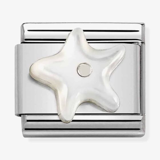 Nomination CLASSIC Composable Sterling Silver Mother of Pearl Starfish Charm 330509/12