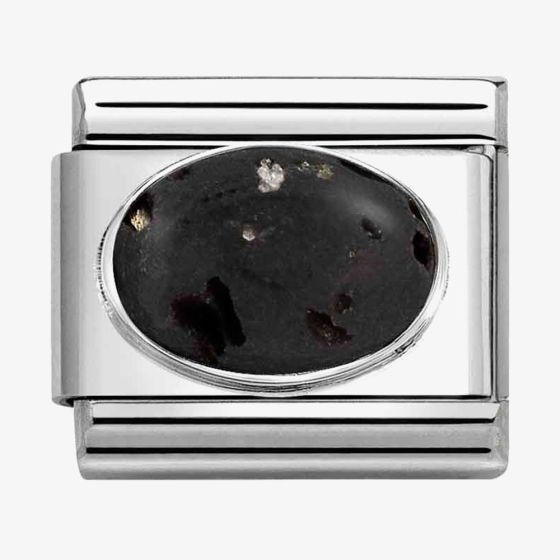 Nomination CLASSIC Hard Stones Matte Black Lava Stone Charm 330510/43
