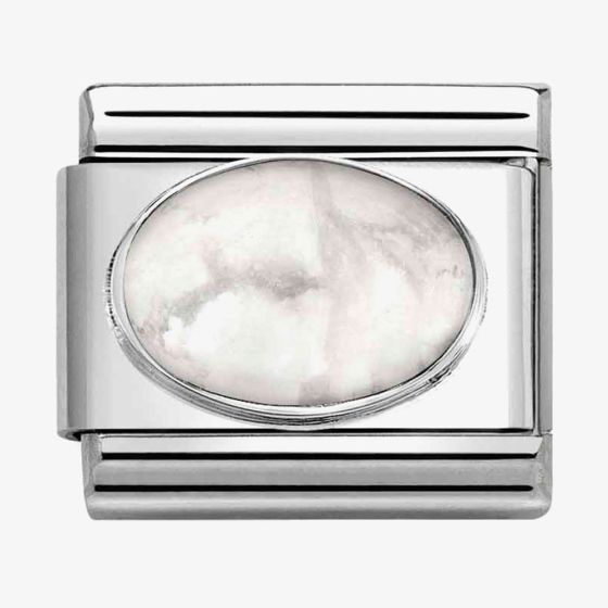 Nomination CLASSIC Hard Stones Matte White Howlite Stone Charm 330510/45