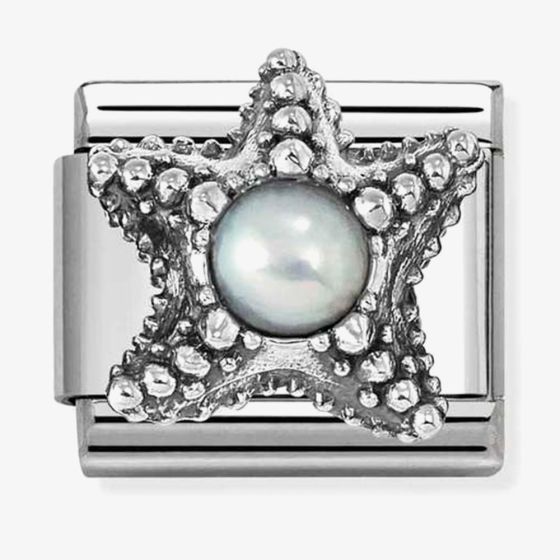 Nomination Classic White Pearl Starfish Charm 330511/09