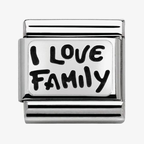 Nomination CLASSIC Silvershine My Family I Love Family Charm 330102/34