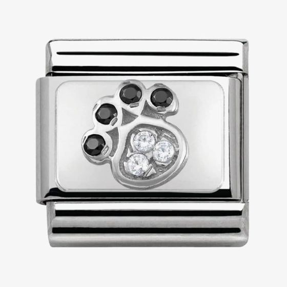 Nomination CLASSIC Silvershine My Family Paw Print Charm 330304/14