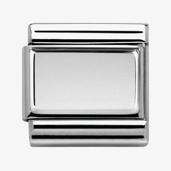 Nomination CLASSIC Silvershine Plates Plain Engravable Charm 330104/01