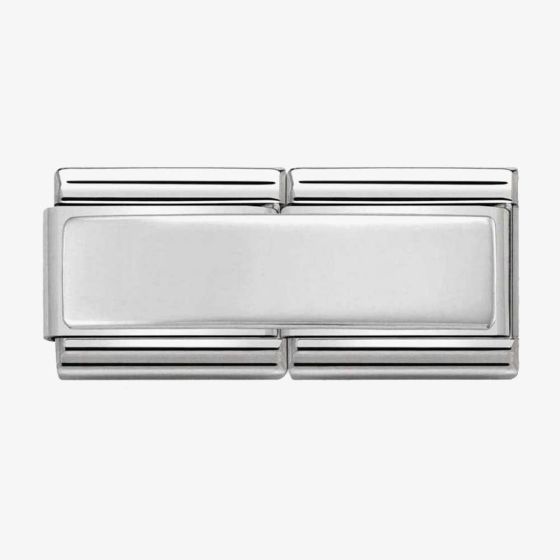 Nomination CLASSIC Silvershine Engravable Smooth Double Charm 330710/01